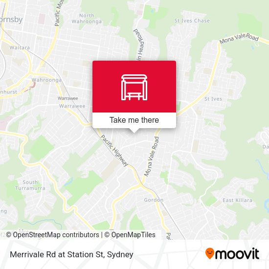 Merrivale Rd at Station St map