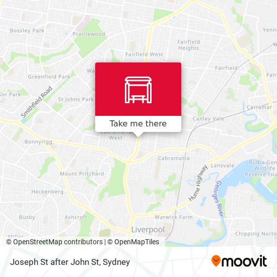 Joseph St after John St map