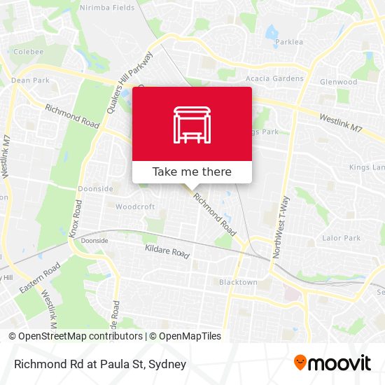 Richmond Rd at Paula St map