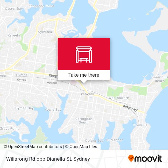 Willarong Rd opp Dianella St map
