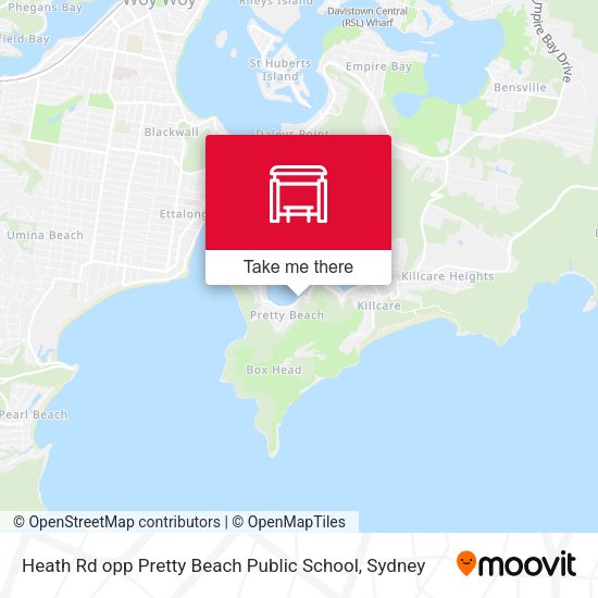 Heath Rd opp Pretty Beach Public School map