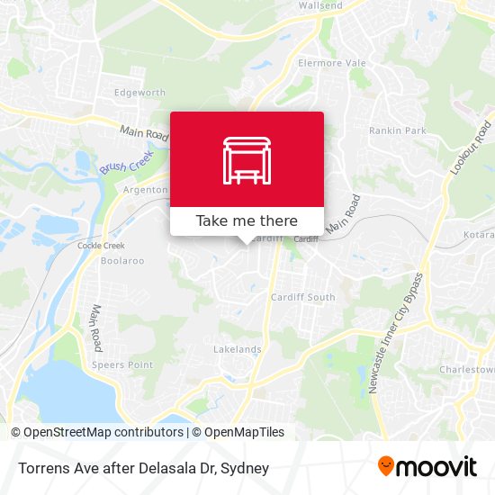 Mapa Torrens Ave after Delasala Dr