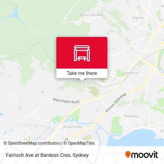 Fairloch Ave at Bardess Cres map