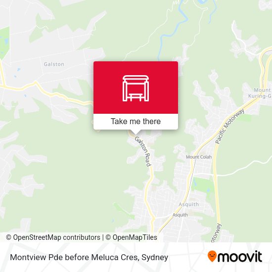 Montview Pde before Meluca Cres map