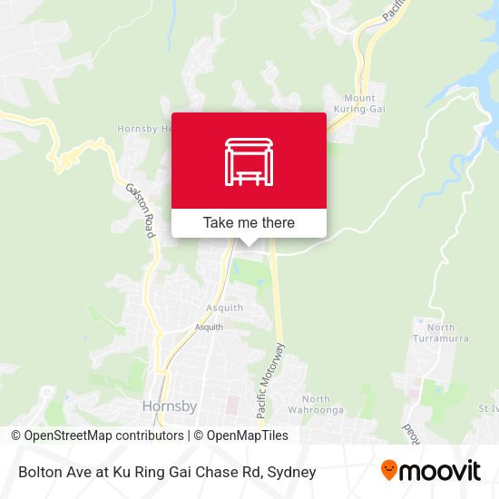 Bolton Ave at Ku Ring Gai Chase Rd map