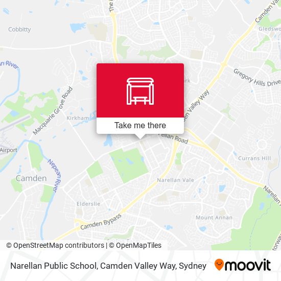Mapa Narellan Public School, Camden Valley Way