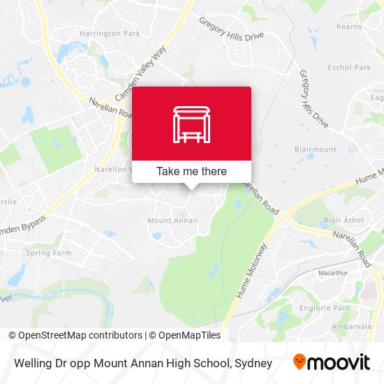 Welling Dr opp Mount Annan High School map