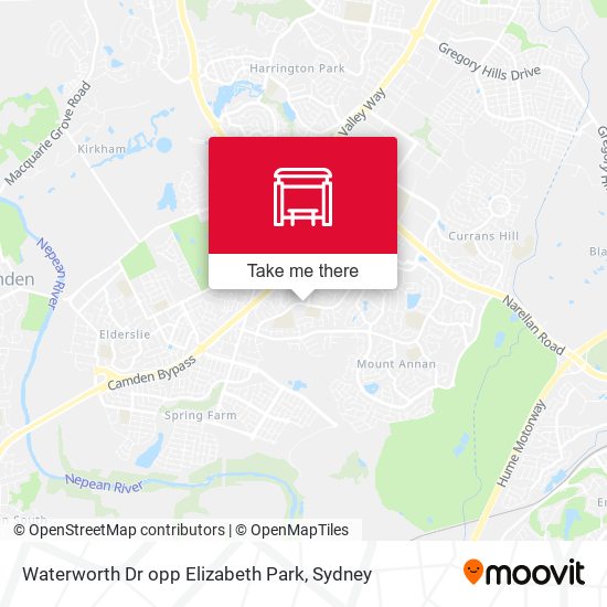 Waterworth Dr opp Elizabeth Park map
