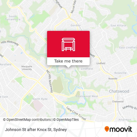Johnson St after Knox St map