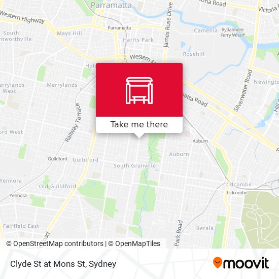 Clyde St at Mons St map