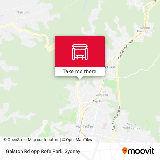 Galston Rd opp Rofe Park map