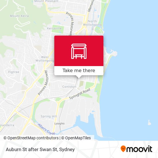 Auburn St after Swan St map