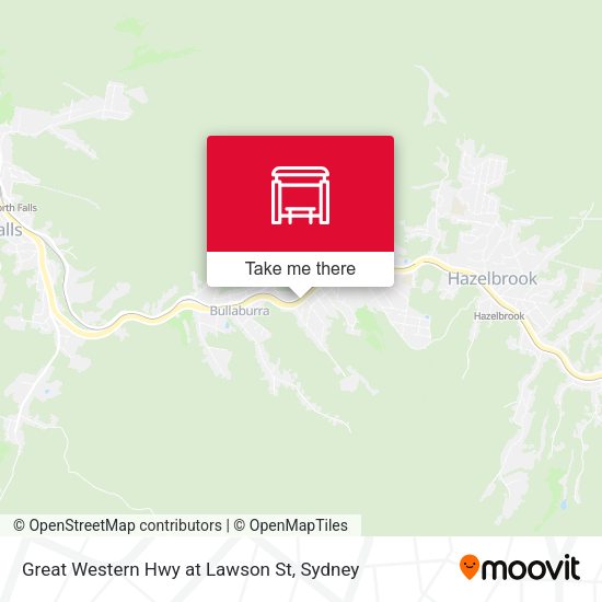 Great Western Hwy at Lawson St map