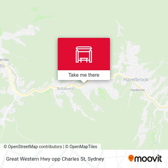 Great Western Hwy opp Charles St map