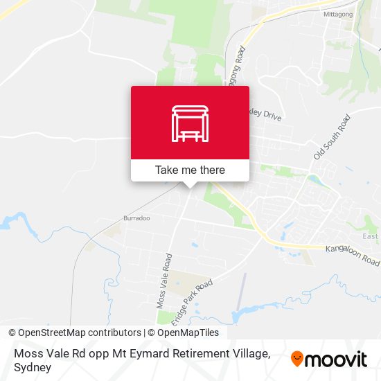 Moss Vale Rd opp Mt Eymard Retirement Village map