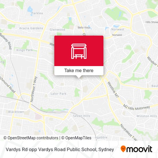 Vardys Rd opp Vardys Road Public School map