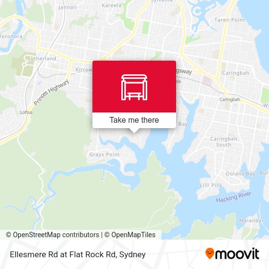 Ellesmere Rd at Flat Rock Rd map