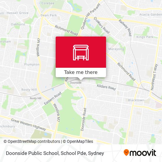 Mapa Doonside Public School, School Pde