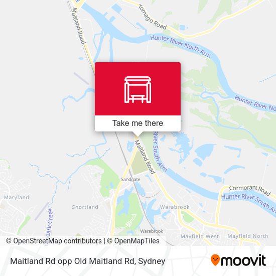 Maitland Rd opp Old Maitland Rd map