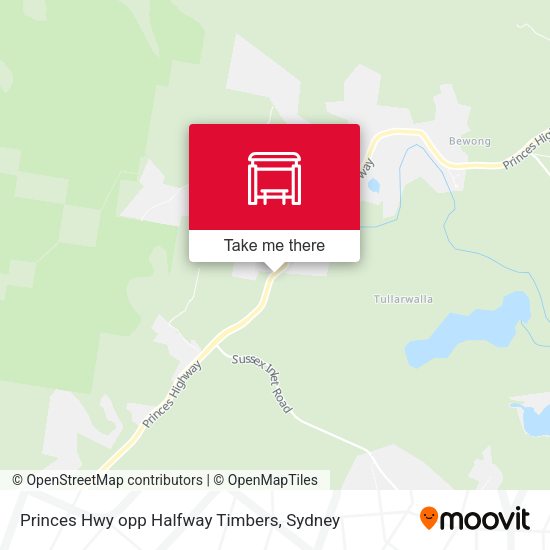 Princes Hwy opp Halfway Timbers map