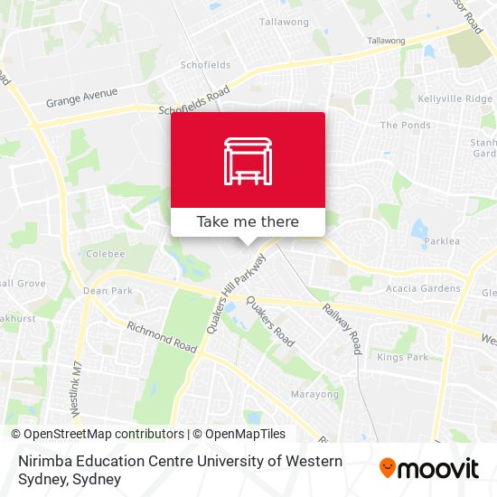 Nirimba Education Centre University of Western Sydney map