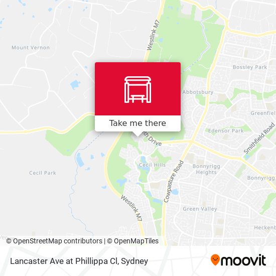 Lancaster Ave at Phillippa Cl map