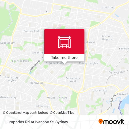 Humphries Rd at Ivanhoe St map