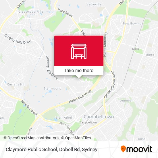 Claymore Public School, Dobell Rd map