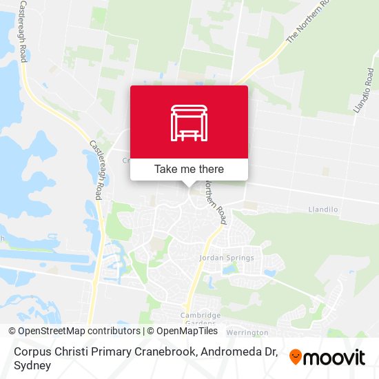 Corpus Christi Primary Cranebrook, Andromeda Dr map