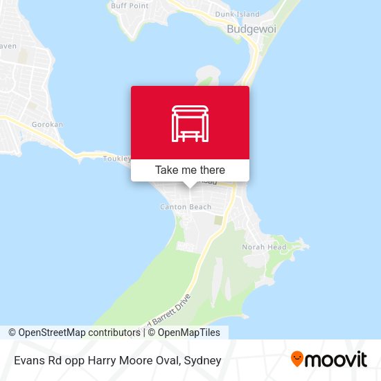 Evans Rd opp Harry Moore Oval map