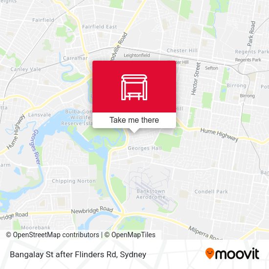 Bangalay St after Flinders Rd map