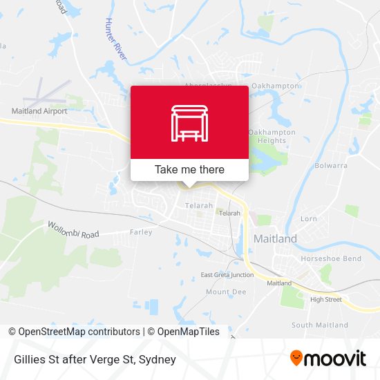 Gillies St after Verge St map