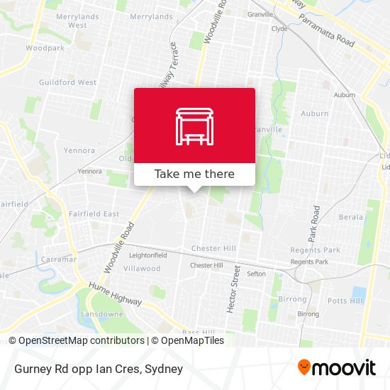 Gurney Rd opp Ian Cres map