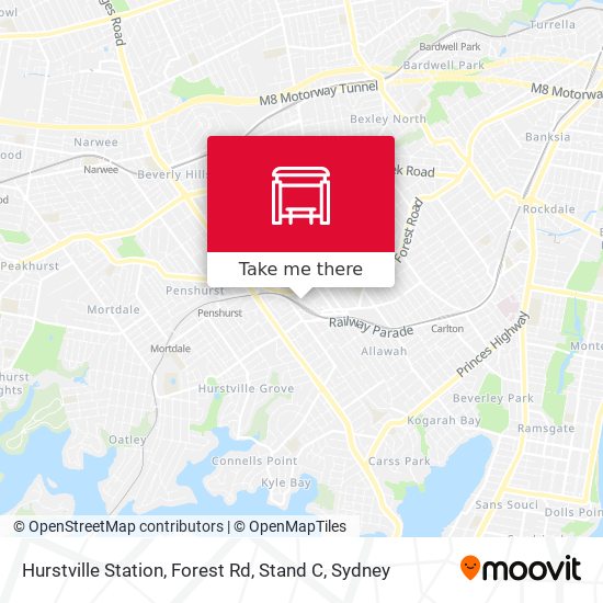 Hurstville Station, Forest Rd, Stand C map