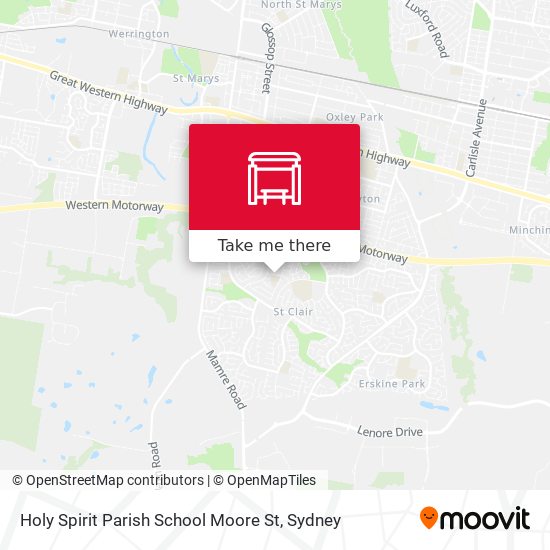Holy Spirit Parish School Moore St map