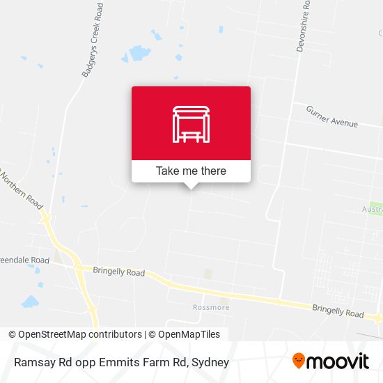 Ramsay Rd opp Emmits Farm Rd map