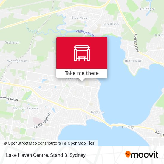 Lake Haven Centre, Stand 3 map