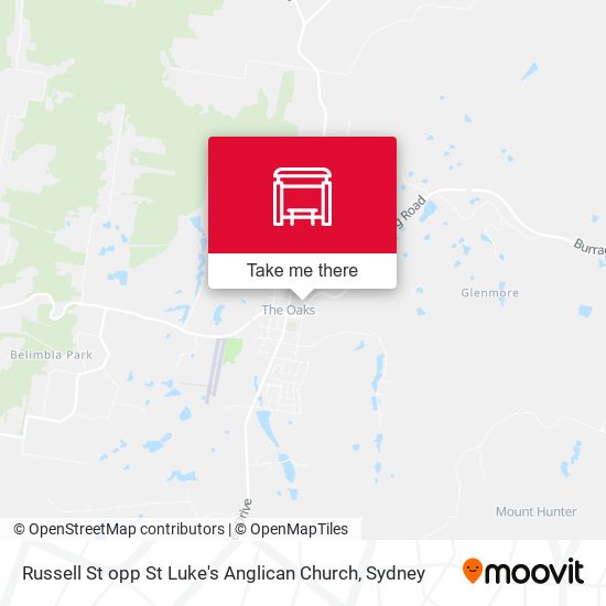 Russell St opp St Luke's Anglican Church map