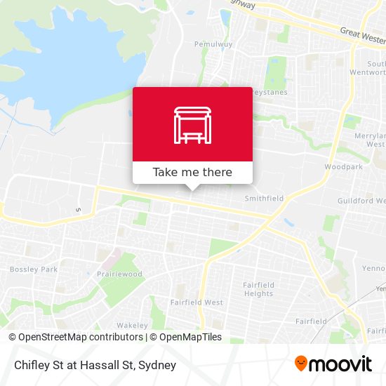 Chifley St at Hassall St map