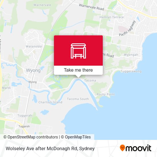Wolseley Ave after McDonagh Rd map