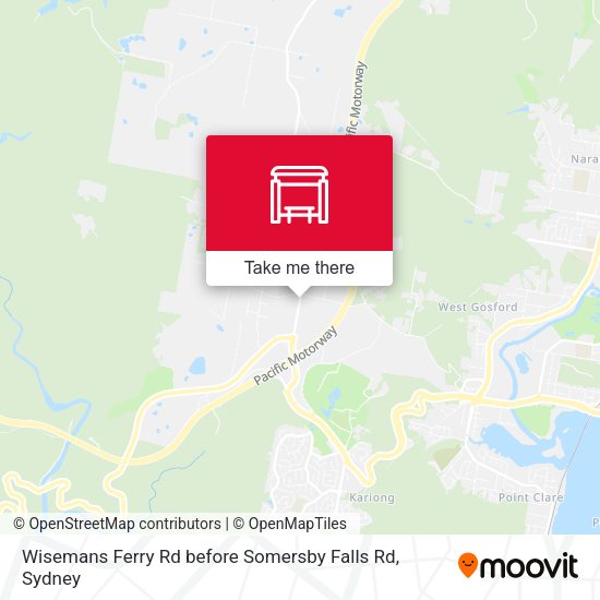 Wisemans Ferry Rd before Somersby Falls Rd map