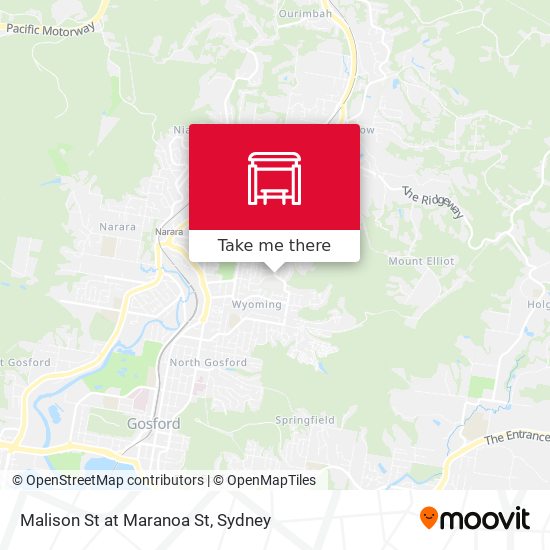 Malison St at Maranoa St map