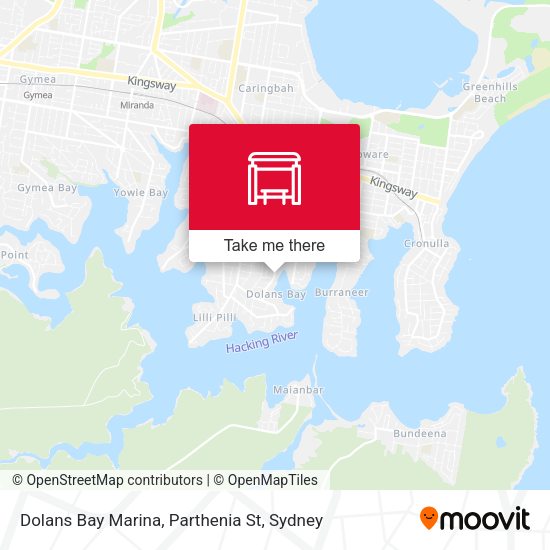 Dolans Bay Marina, Parthenia St map