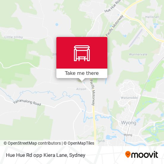 Hue Hue Rd opp Kiera Lane map