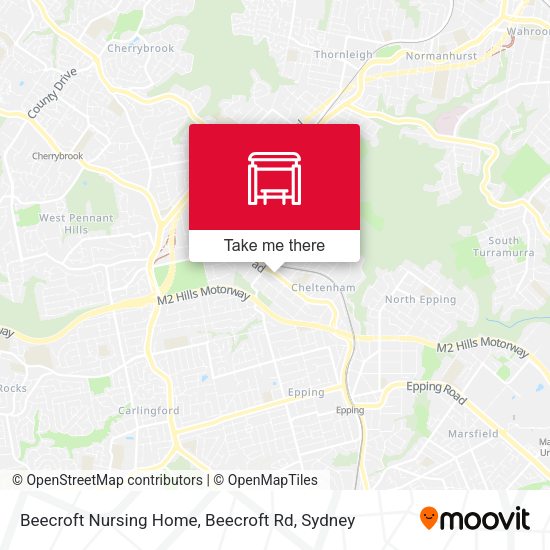 Beecroft Nursing Home, Beecroft Rd map