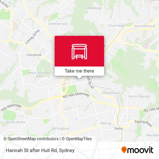 Hannah St after Hull Rd map