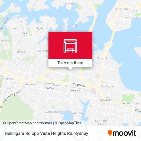 Bellingara Rd opp Vista Heights Rd map