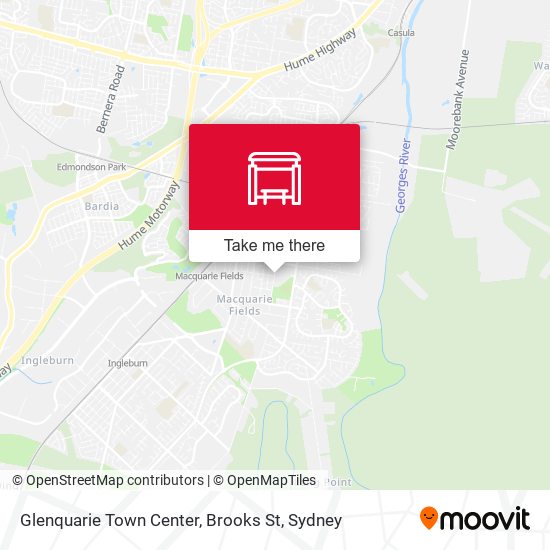 Glenquarie Town Center, Brooks St map
