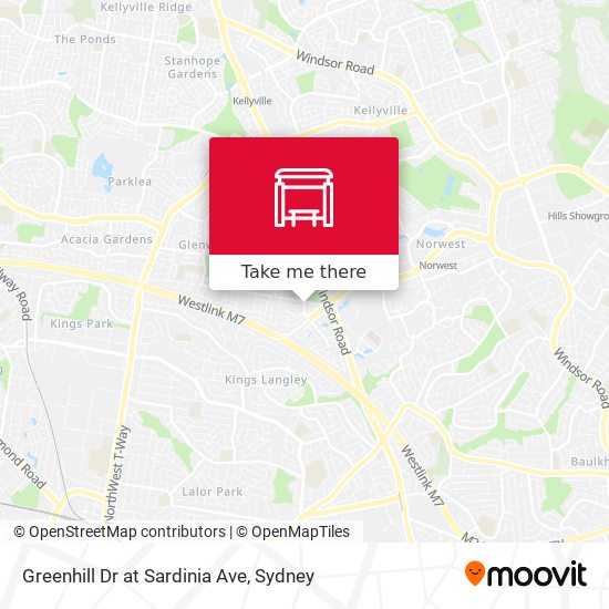 Greenhill Dr at Sardinia Ave map
