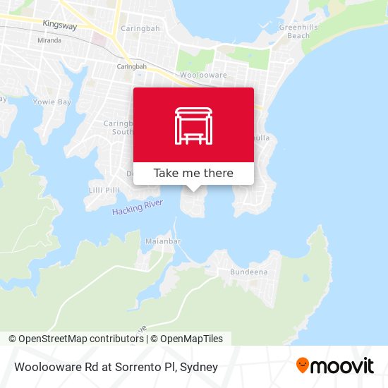 Woolooware Rd at Sorrento Pl map